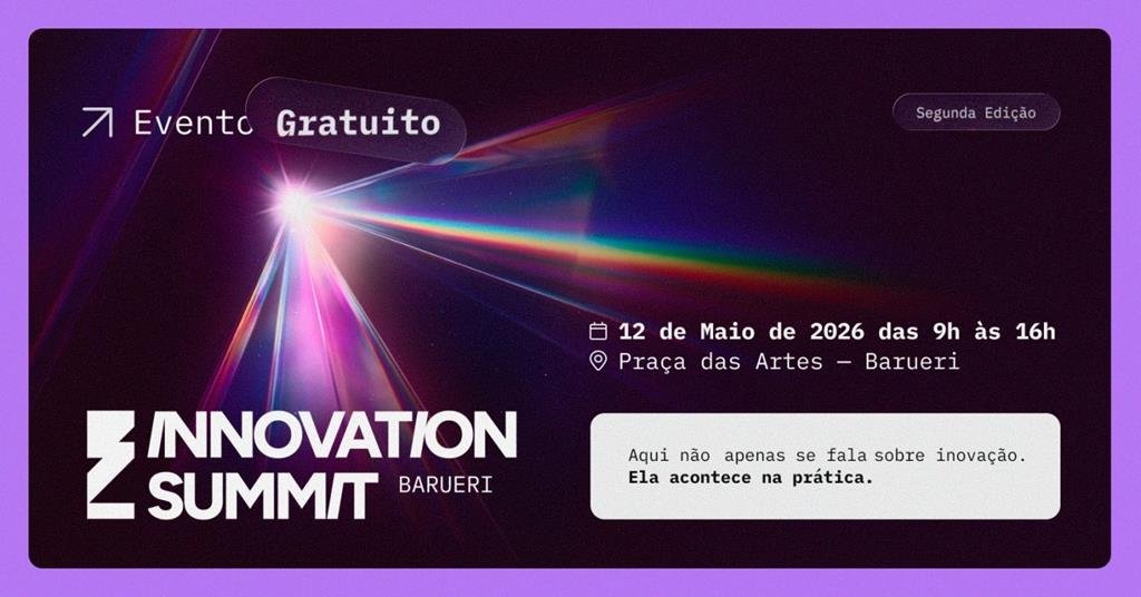 Innovation Summit Barueri 2026 na Praça das Artes – Teatro de Barueri, evento de inovação e tecnologia