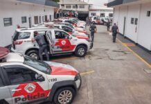 5ª Companhia do 20º BPM/M: Segurança na Vila Pindorama em Barueri Fachada da 5ª Companhia do 20º Batalhão da Polícia Militar Metropolitana na Vila Pindorama, Barueri