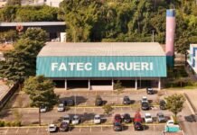 Vestibular Fatec Barueri 2026: inscrições abertas para cursos superiores gratuitos Fachada da unidade Fatec Barueri, destacando a oportunidade do vestibular para o segundo semestre de 2026